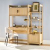 Saracina Home 2pc Transitional Fluted Hutch Desk with Narrow Bookcase - 2 of 4