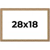 PosterPalooza | 28x18 Wood Antique Frame with UV Acrylic, 4 Finishes: Bronze, Gold, Silver, and Black - 2 of 4