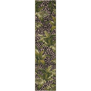 Unique Loom    Outdoor Botanical Andromeda Area Rug - 1 of 4