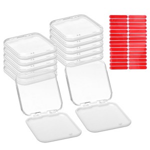 Unique Bargains Acrylic Press-on Nail Display Storage Boxes with Tape 12 Pcs - 1 of 4