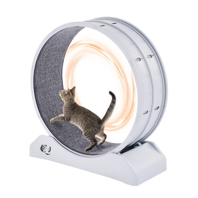 VEVOR Cat Exercise Wheel, 31.5 in, Large Cat Running Wheel with Secure Brake & Carpeted Runway, Quiet Operation Cat Treadmill