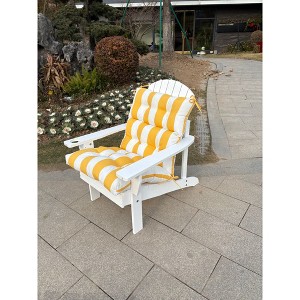 2 Pcs Set High Back Patio Chair Cushions, Tufted Rocking Chair Cushions - 1 of 4