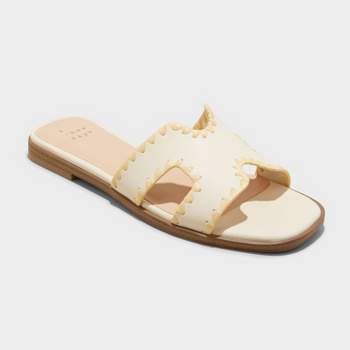 Women's Helena Whipstitch Slide Sandals - A New Day™