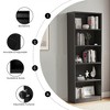 Lirago,Adjustable 5-Shelf Wooden Bookcase-Freestanding Home Office & Living Room Storage,Black - 3 of 4