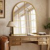 BEAUTYPEAK Arched Windowpane Mirror Bathroom Mirror Wall Mirror Mordern Mirror for Bedroom,Living room - 3 of 4