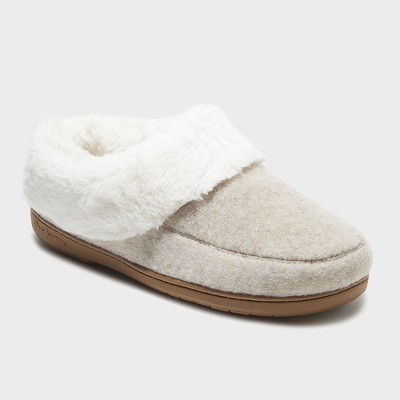 women's dearfoams chenille scuff slide slippers