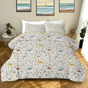 Boersma 3 Pieces Mushroom Decoration Comforter Set Soft Bedding Set for Home Bedroom Decor Down Alternative Twin Size - 1 of 4