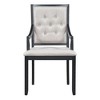 NicBex Round Dining Table Set for 4 Extendable Round Table with 4 Arm Chairs for Dining Room - 3 of 4