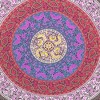 HomeRoots 92" X 84" Blue Red And Yellow Mandala Cotton Hanging Tapestry - 4 of 4