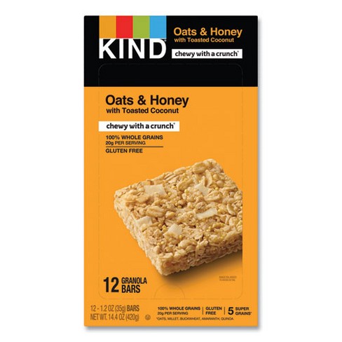 KIND Healthy Grains Bar Oats and Honey with Toasted Coconut - Case of 12 - 1.2 oz - image 1 of 4