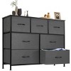 FURNIinspire Dressers 7 Drawer Fabric Tall Dresser Tower Closet Storage Chest of Drawers for Bedroom Nursery, Grey, 11.8"*39.3"*30.3" - 2 of 4