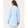 INSPIRE CHIC Women's Peter Pan Collar Single Breasted Winter Long Overcoat - 4 of 4