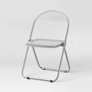 Metal Acrylic Folding Chair - Room Essentials™ - 1 of 4