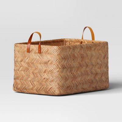 Large Herringbone Weave Basket - Threshold&#8482;