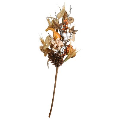 28" Autumn Pine Nut Spray, Set of Two