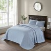 SEVOBAL Bedding Sets, Twin XL Reversible Blue Quilt Set with Classic Stitching for Cottage-Style Bedrooms, Blue, 17.7"*15.35"*4.72" - 3 of 4