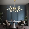 BAOURE Modern Sputnik Chandelier 18 Light, 47 in Mid Century Gold Ceiling Light Fixture with Crystal Globe Shade for Dining Room Kitchen Living Room - 4 of 4