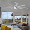 BestParts 72" Smart LED Ceiling Fan - Brushed Nickel, Alexa/Google Compatible, Reverse Modes - 3 of 4