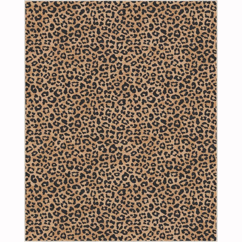 Well Woven Apollo Flatwoven Leopard Animal Print Pattern Area Rug, 1 of 8