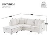 NicBex Modern 89" Sectional Sofa Modular L Shaped Sofa Couch with Removable Ottoman for Living Room Apartment - 2 of 4