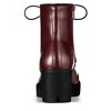 Allegra K Women's Lace Up Decor Platform Chunky Heel Combat Boots - 4 of 4