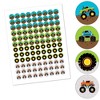 Big Dot of Happiness Smash and Crash - Monster Truck - Boy Birthday Party Round Candy Sticker Favors - Labels Fits Chocolate Candy (1 sheet of 108) - 2 of 4