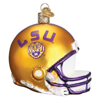 Old World Christmas Blown Glass Christmas Ornament, Louisiana State University Helmet