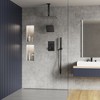 YAWWALK 7-Spray Thermostatic Shower System with Dual Shower Head Fixed and Handheld Shower (Valve Included) - 3 of 4