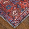 Rawlins Transitional Oriental Red/Orange/Blue Area Rug - 3 of 4