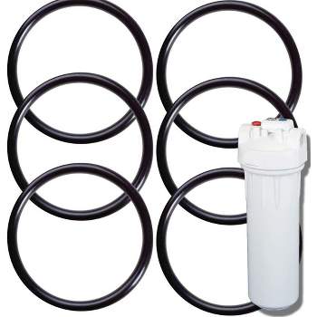 IMPRESA, 6 Pack O-Rings Water Filter Replacement Gaskets, Tight Seal, Stops Leaks & Easy to Install, Compatible with Home Water Filtration System 2.5"
