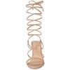 Allegra K Women's Strappy One Strap Lace Up Chunky Heels Sandals - 2 of 4