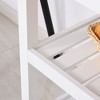 NicBex Mobile Kitchen Island Cart Morden Kitchen Storage Cabinets with Stainless Steel Top and 2 Drawers for Kitchen - 4 of 4