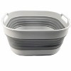 SAMMART Collapsible Tub 10L - Portable/Space Saving Plastic Tub, Grey - image 4 of 4