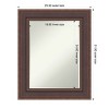 Amanti Art Moab Brown Bronze Petite Bevel Bathroom Wall Mirror 31.5 x 25.5 in. - 3 of 4