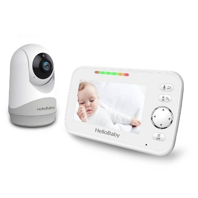 HelloBaby 4.3" Video Baby Monitor with Remote (HB6243) - White