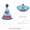 Big Dot of Happiness Taking Flight - Airplane - Mini Cone Vintage Plane Baby Shower or Birthday Party Hats - Small Little Party Hats - Set of 8 - 3 of 4