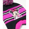 Disney Girls Minnie Mouse Winter Hat and 2 Pair Mitten or Glove Set (Toddler/Little Girl) - 3 of 4