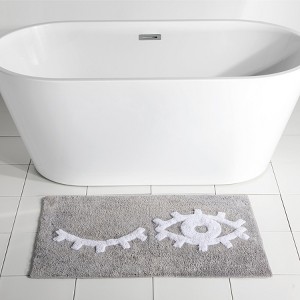 Shiraleah "Wink" Grey Bath Rug - 1 of 4