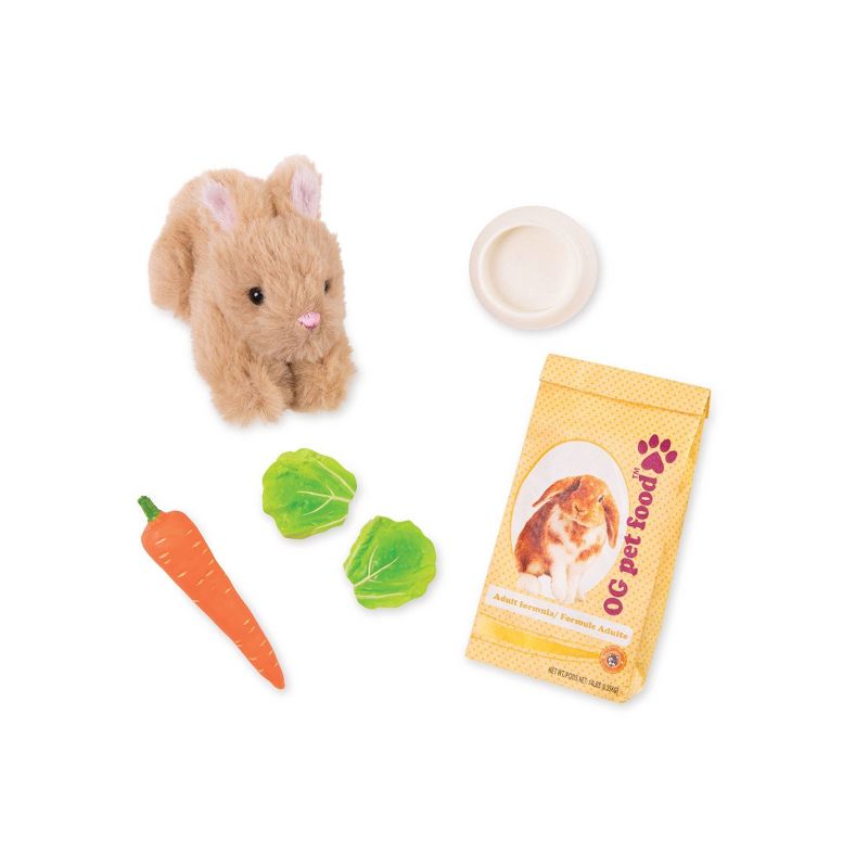 Our Generation Mini Plush Pet Bunny Accessory Set for 18&#34; Dolls, 3 of 8