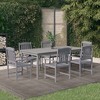 vidaXL Patio Dining Set Table and Chair Furniture Set Solid Wood Acacia Gray - 2 of 4