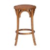 Rae Ratten Seat Backless Counter Height Barstool - Linon - 3 of 4