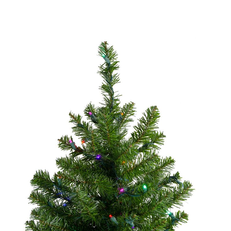 Northlight 1.5 FT Pre-Lit Canadian Pine Artificial Christmas Tree - Multicolor Lights, 4 of 9