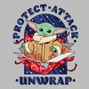 Men's Star Wars The Mandalorian Christmas The Child Protect Attack Unwrap T-Shirt - 2 of 4