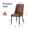 NicBex Dining Chair Set of 4 Modern PU Leather Side Chairs with Metal Legs for Kitchen,Dining Room - 3 of 4