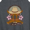 Women's - Instant Message - Raised On 90's Country Graphic Racerback Tank - 2 of 4