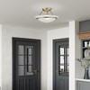 Livex Lighting Newburgh 2 - Light Semi-Flush Mount in  Antique Brass - 2 of 4