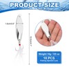 Unique Bargains Treble Hooks Metal Spinner Fishing Spoons for Freshwater Saltwater Salmon 10 Pcs - 2 of 4