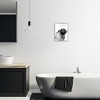 Stupell Industries Pug Bathroom Splash Black Framed Giclee Art - 2 of 4
