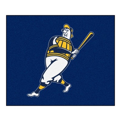 MLB Milwaukee Brewers 5'x6' Barrell Man Logo Rug