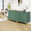 Tribesigns Sideboard Buffet Cabinet Set of 2, Modern Buffets Storage Cabinets with Adjustable Shelves, Wooden Credenza Accent Cabinet - 4 of 4